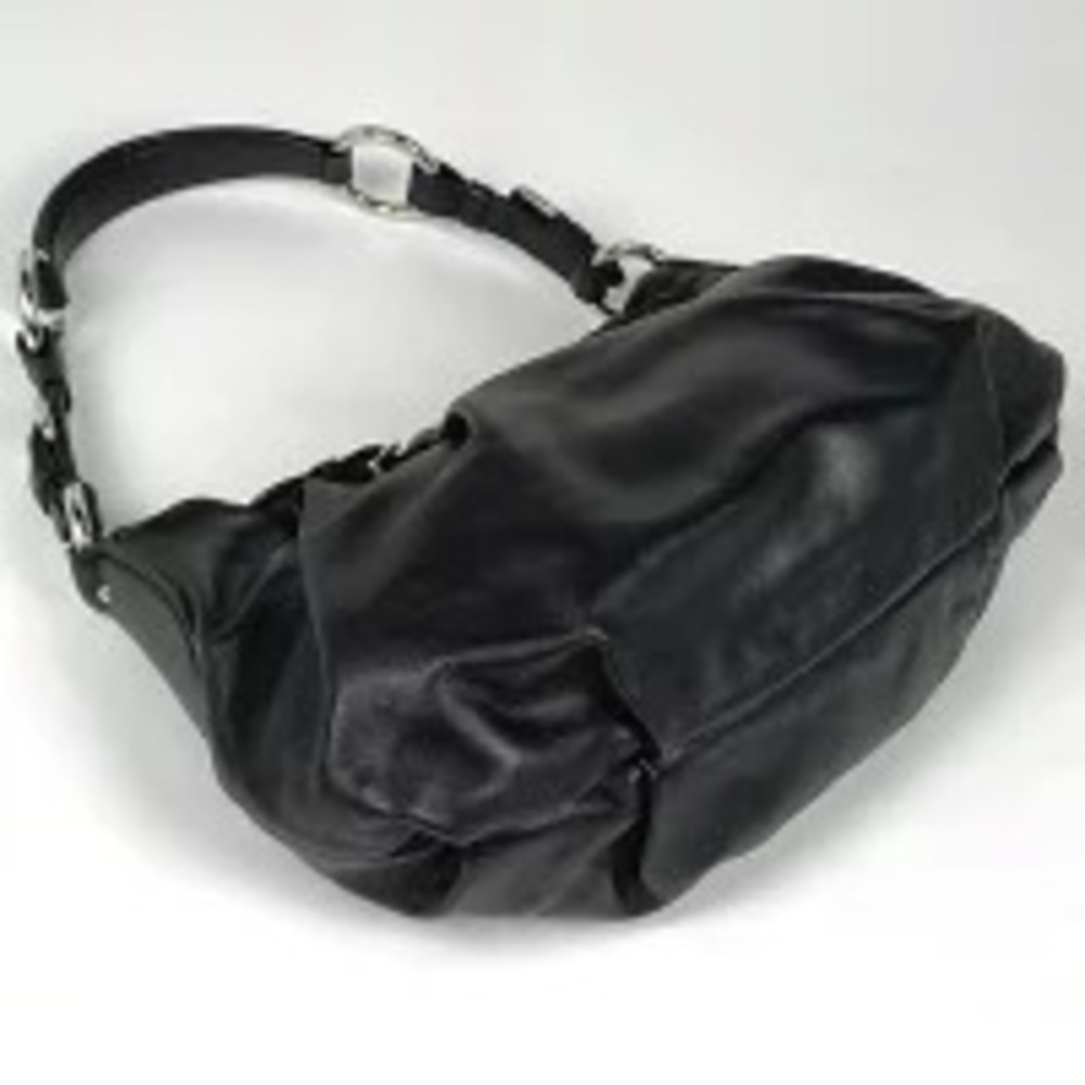 Prada Leather Bag Shoulder Black Nero Hobo Black